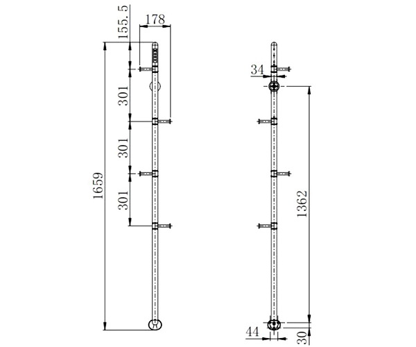 полотенцесушитель WONZON & WOGHAND KASSEL 178х1659
